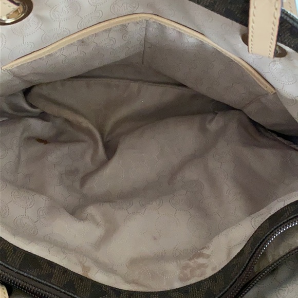 Michael Kors Leather Logo Tote Bag - Picture 8 of 16